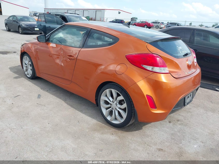 2013 Hyundai Veloster VIN KMHTC6AD7DU105752 IAAI salvage auction — FRONT END, Regular Certificate (Iowa), sold $475 on 2026-07-21 (photo 3)