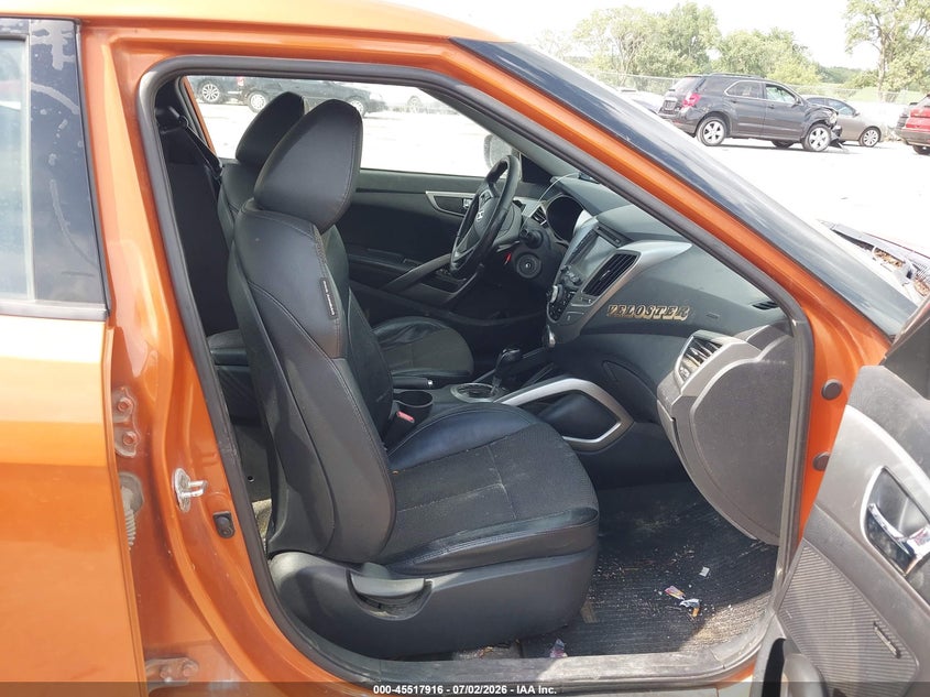 2013 Hyundai Veloster VIN KMHTC6AD7DU105752 IAAI salvage auction — FRONT END, Regular Certificate (Iowa), sold $475 on 2026-07-21 (photo 5)