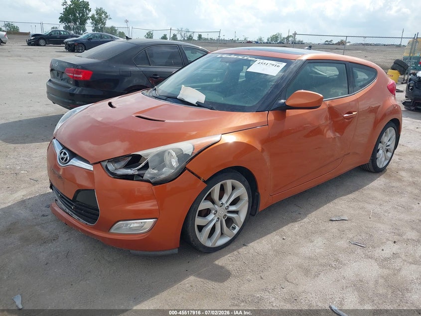 2013 Hyundai Veloster VIN KMHTC6AD7DU105752 IAAI salvage auction — FRONT END, Regular Certificate (Iowa), sold $475 on 2026-07-21 (photo 6)
