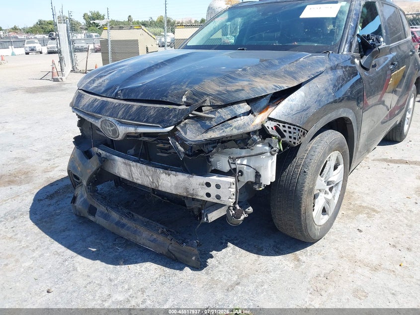 2023 Toyota Highlander VIN 5TDKDRAH2PS521749 IAAI salvage auction — ROLLOVER, Salvage Title, sold $6,100 on 2026-08-01 (photo 6)