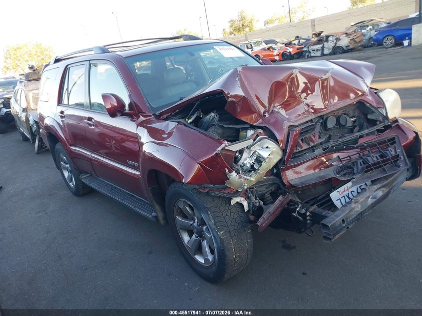 2006 Toyota 4runner VIN JTEZT17R668010322 IAAI salvage auction — FRONT END, Salvage Certificate (California), sold $2,800 on 2026-07-24 (photo 1)