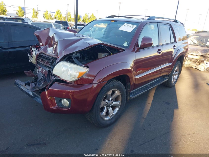 2006 Toyota 4runner VIN JTEZT17R668010322 IAAI salvage auction — FRONT END, Salvage Certificate (California), sold $2,800 on 2026-07-24 (photo 2)
