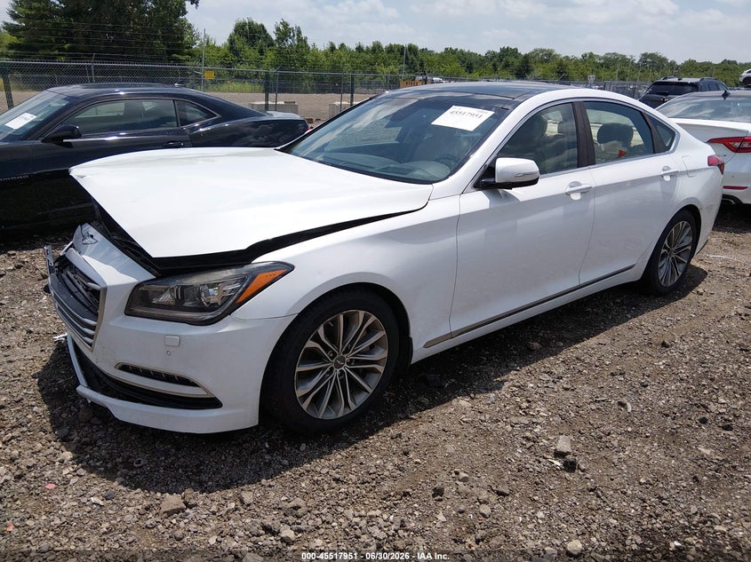 2015 Hyundai Genesis VIN KMHGN4JE1FU079743 IAAI salvage auction — FRONT END, Salvage (Ohio), sold $1,200 on 2026-07-26 (photo 2)
