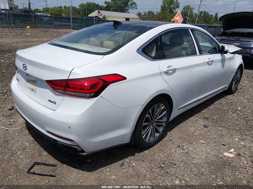 2015 Hyundai Genesis VIN KMHGN4JE1FU079743 IAAI salvage auction — FRONT END, Salvage (Ohio), sold $1,200 on 2026-07-26 (photo 4)