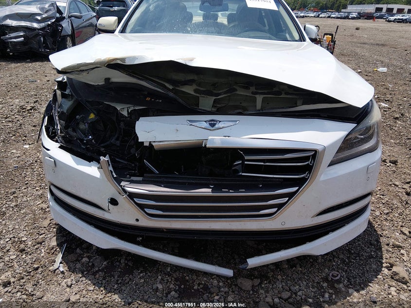 2015 Hyundai Genesis VIN KMHGN4JE1FU079743 IAAI salvage auction — FRONT END, Salvage (Ohio), sold $1,200 on 2026-07-26 (photo 6)