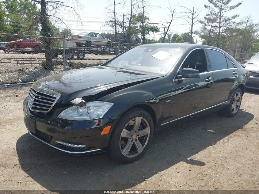 2012 Mercedes-benz S-klasse VIN WDDNG9EBXCA453501 IAAI salvage auction — FRONT END, Salvage (New Jersey), sold $1,675 on 2026-08-17 (photo 2)