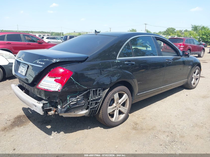 2012 Mercedes-benz S-klasse VIN WDDNG9EBXCA453501 IAAI salvage auction — FRONT END, Salvage (New Jersey), sold $1,675 on 2026-08-17 (photo 4)