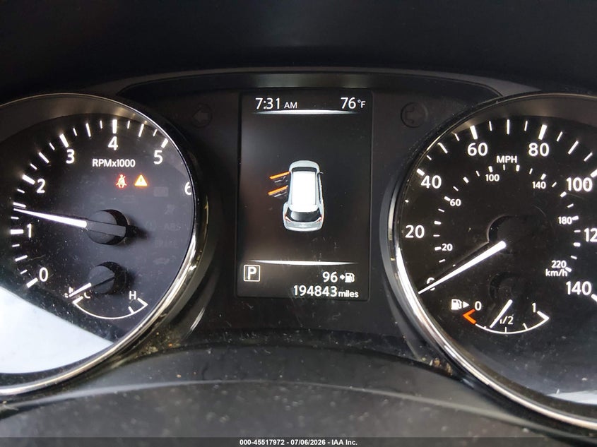 2017 Nissan Rogue VIN KNMAT2MTXHP526652 IAAI salvage auction — NORMAL WEAR, Repossession Paperwork (Georgia), sold $25 on 2026-07-29 (photo 7)
