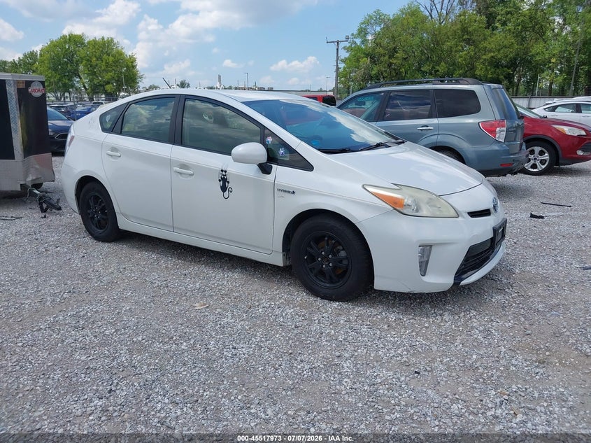 2013 Toyota Prius VIN JTDKN3DU3D0341780 IAAI salvage auction — NORMAL WEAR, Clear (Missouri), sold $3,050 on 2026-07-13 (photo 1)