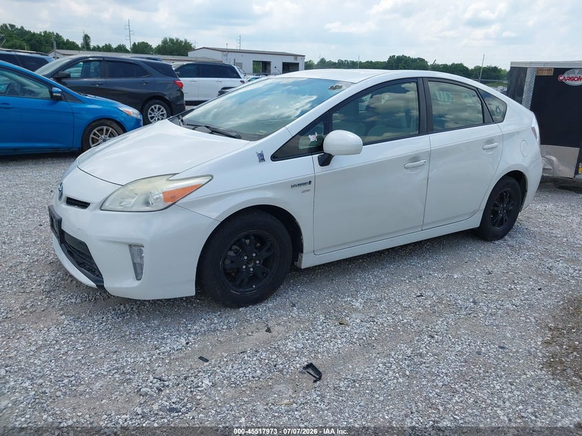 2013 Toyota Prius VIN JTDKN3DU3D0341780 IAAI salvage auction — NORMAL WEAR, Clear (Missouri), sold $3,050 on 2026-07-13 (photo 2)