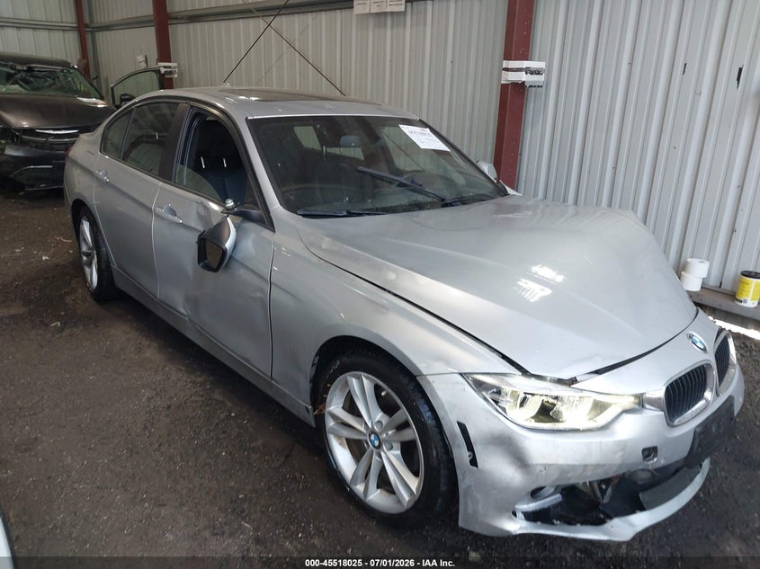 2016 BMW 3er VIN WBA8E1G53GNT34061 IAAI salvage auction — FRONT END, Salvage - Greater Than 75% (Maryland), sold $600 on 2026-07-23 (photo 1)