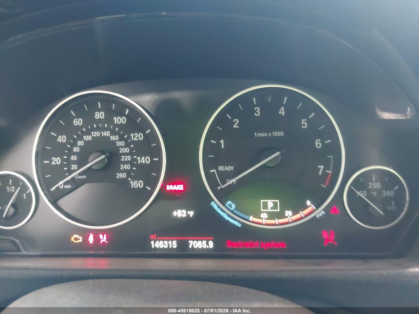2016 BMW 3er VIN WBA8E1G53GNT34061 IAAI salvage auction — FRONT END, Salvage - Greater Than 75% (Maryland), sold $600 on 2026-07-23 (photo 7)