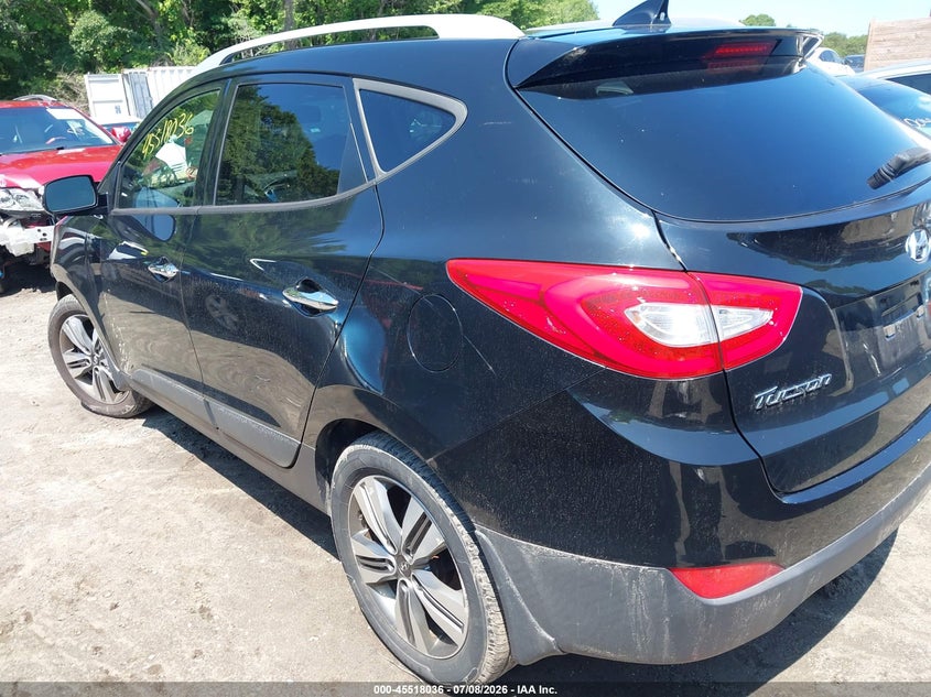 2015 Hyundai Tucson VIN KM8JU3AG4FU987009 IAAI salvage auction — FRONT END, Clear (Massachusetts), sold $1,900 on 2026-07-14 (photo 3)