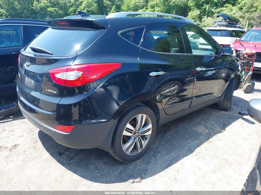 2015 Hyundai Tucson VIN KM8JU3AG4FU987009 IAAI salvage auction — FRONT END, Clear (Massachusetts), sold $1,900 on 2026-07-14 (photo 4)