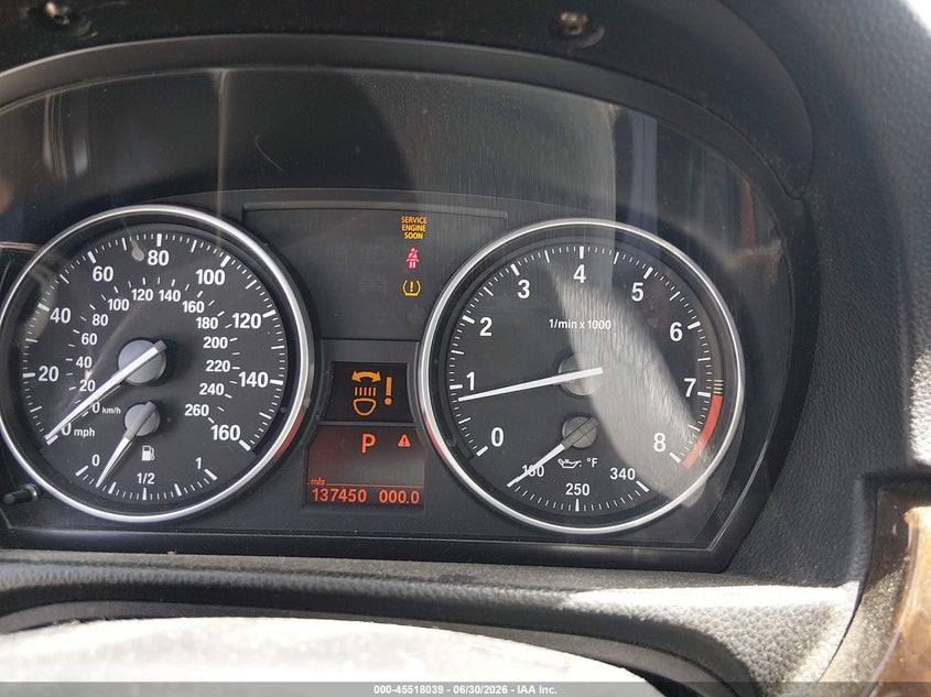 2008 BMW 3 series VIN WBAWL73558PX53458 IAAI salvage auction — NORMAL WEAR, Original (Texas), sold $875 on 2026-07-13 (photo 7)
