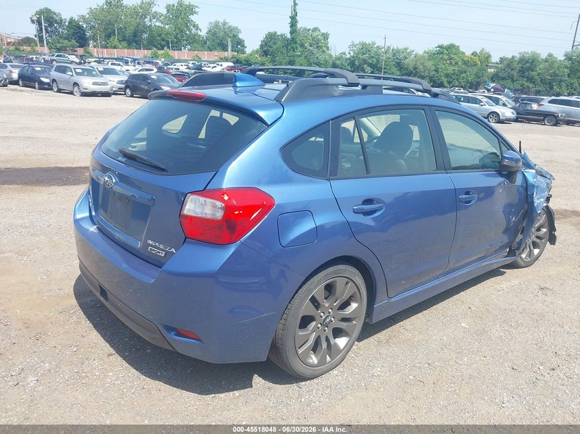 2016 Subaru Impreza VIN JF1GPAU60GH321245 IAAI salvage auction — SIDE, Salvage (Pennsylvania), sold $1,200 on 2026-07-31 (photo 4)
