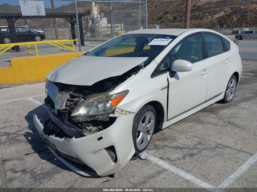 2014 Toyota Prius VIN JTDKN3DU1E1817326 IAAI salvage auction — FRONT END, Salvage Title, sold $1,400 on 2026-07-17 (photo 2)