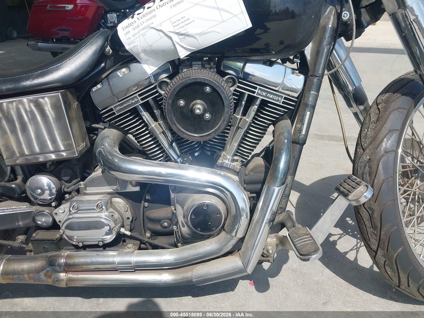1999 Harley-davidson Fxdwg VIN 1HD1GEV30XY305508 IAAI salvage auction — NORMAL WEAR, Clear - Dealer Only (California), sold $1,000 on 2026-07-28 (photo 8)