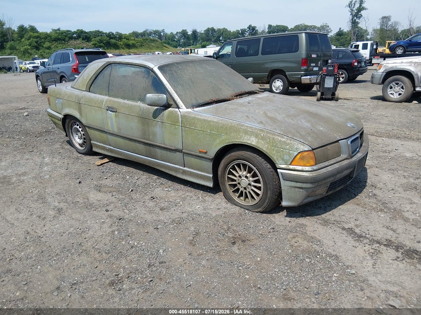 1998 BMW 3 series VIN WBABK8327WEY87233 IAAI salvage auction — NORMAL WEAR, Clear (New Jersey), sold $1,250 on 2026-07-23 (photo 1)