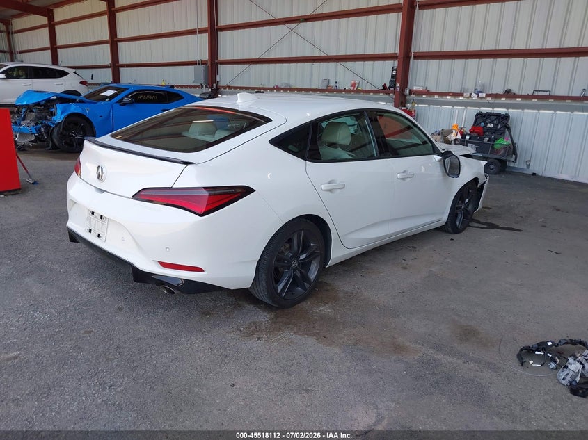 2023 Acura Integra VIN 19UDE4G75PA005228 IAAI salvage auction — RIGHT FRONT, Salvage Title, sold $9,450 on 2026-08-27 (photo 4)