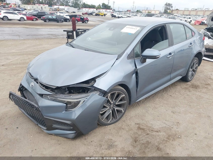 2020 Toyota Corolla VIN 5YFS4RCE4LP051133 IAAI salvage auction — SIDE, Salvage (California), sold $3,950 on 2026-07-22 (photo 2)