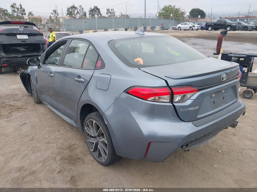 2020 Toyota Corolla VIN 5YFS4RCE4LP051133 IAAI salvage auction — SIDE, Salvage (California), sold $3,950 on 2026-07-22 (photo 3)