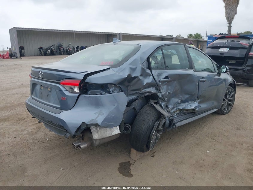 2020 Toyota Corolla VIN 5YFS4RCE4LP051133 IAAI salvage auction — SIDE, Salvage (California), sold $3,950 on 2026-07-22 (photo 4)