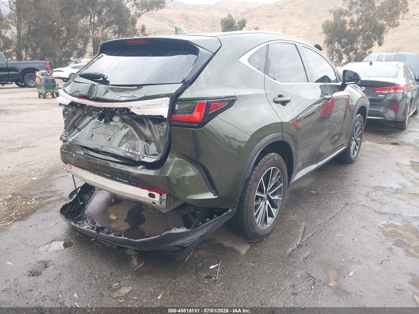 2022 Lexus Nx VIN JTJGKCEZ1N2008859 IAAI salvage auction — REAR END, Salvage Title, sold $17,925 on 2026-09-01 (photo 4)
