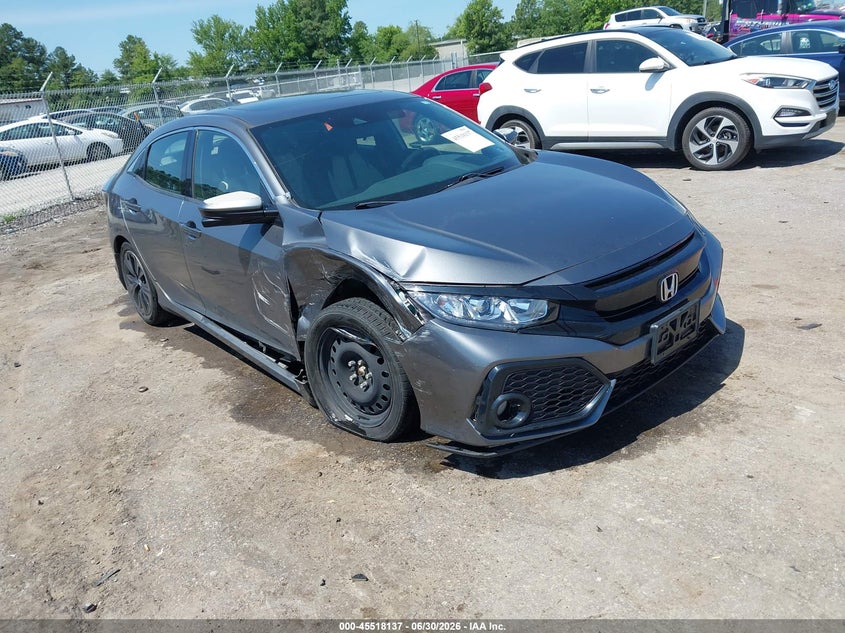 2018 Honda Civic VIN SHHFK7H6XJU215392 IAAI salvage auction — RIGHT FRONT, Clear (Virginia), sold $2,500 on 2026-07-24 (photo 1)