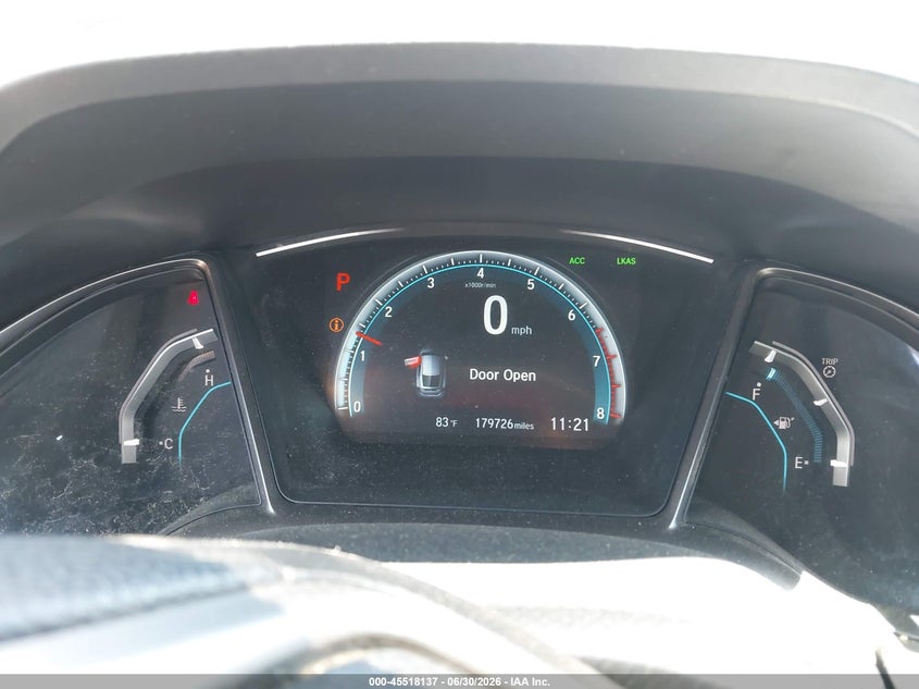 2018 Honda Civic VIN SHHFK7H6XJU215392 IAAI salvage auction — RIGHT FRONT, Clear (Virginia), sold $2,500 on 2026-07-24 (photo 7)
