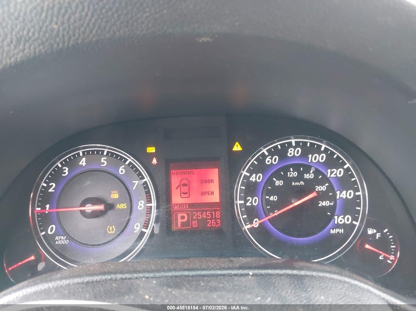 2007 Infiniti G35 VIN JNKBV61E37M711622 IAAI salvage auction — NORMAL WEAR, Original (Texas), sold $600 on 2026-07-15 (photo 7)
