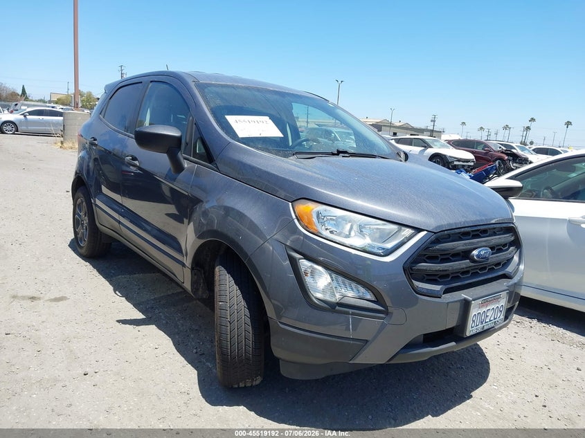 2018 Ford Ecosport VIN MAJ3P1RE9JC161062 IAAI salvage auction — LEFT SIDE, Salvage Title, sold $1,050 on 2026-07-15 (photo 1)