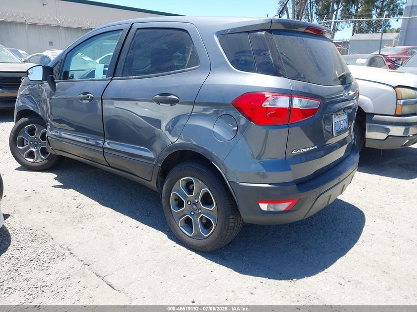2018 Ford Ecosport VIN MAJ3P1RE9JC161062 IAAI salvage auction — LEFT SIDE, Salvage Title, sold $1,050 on 2026-07-15 (photo 3)