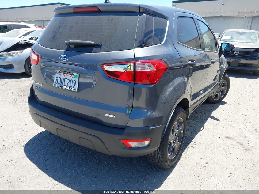 2018 Ford Ecosport VIN MAJ3P1RE9JC161062 IAAI salvage auction — LEFT SIDE, Salvage Title, sold $1,050 on 2026-07-15 (photo 4)