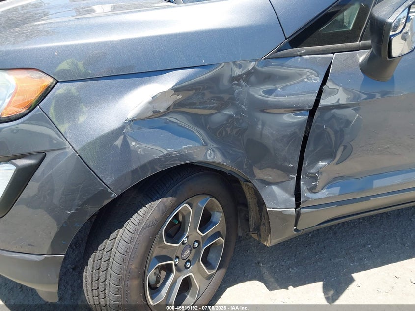 2018 Ford Ecosport VIN MAJ3P1RE9JC161062 IAAI salvage auction — LEFT SIDE, Salvage Title, sold $1,050 on 2026-07-15 (photo 6)