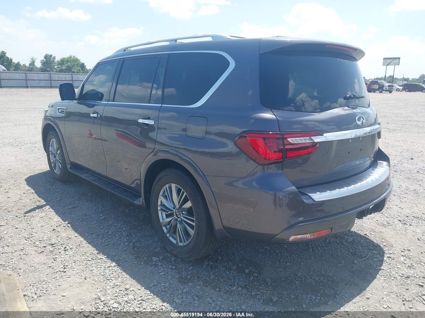 2022 Infiniti Qx80 VIN JN8AZ2AF0N9741734 IAAI salvage auction — SIDE, Salvage Title, sold $8,600 on 2026-07-29 (photo 3)