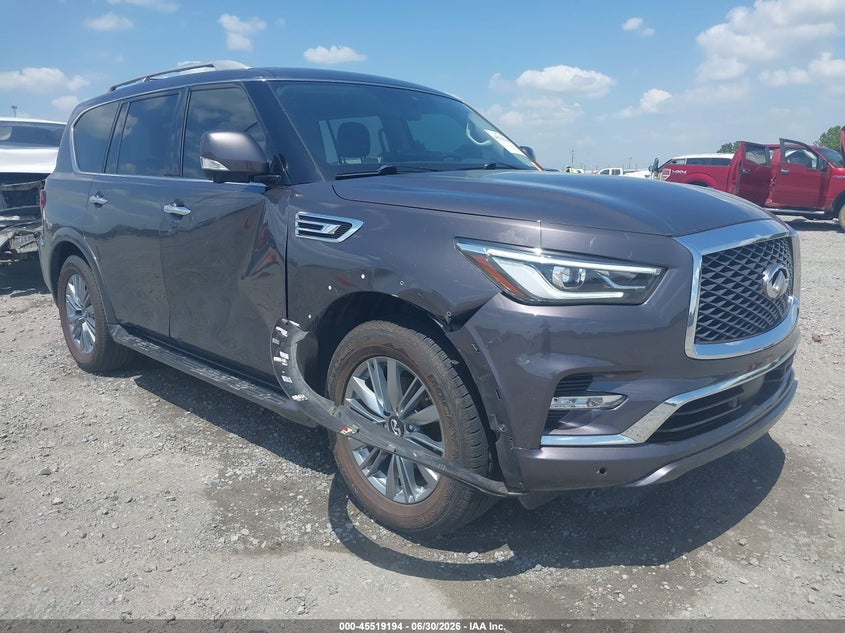 2022 Infiniti Qx80 VIN JN8AZ2AF0N9741734 IAAI salvage auction — SIDE, Salvage Title, sold $8,600 on 2026-07-29 (photo 6)