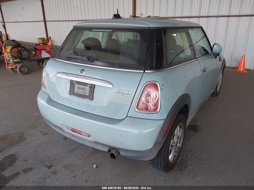 2013 Mini Hard top VIN WMWSU3C55DT678508 IAAI salvage auction — LEFT FRONT, Salvage (California), sold $550 on 2026-07-30 (photo 4)