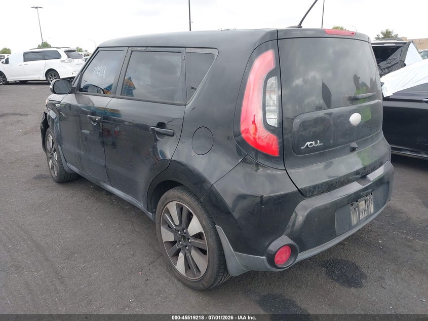2014 Kia Soul VIN KNDJX3A59E7050762 IAAI salvage auction — LEFT FRONT, Salvage Title, sold $375 on 2026-07-24 (photo 3)