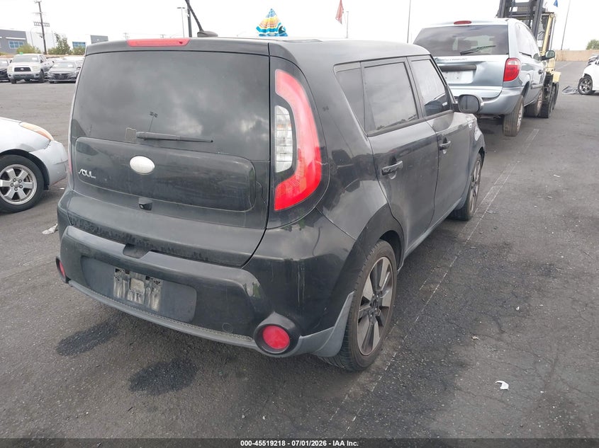 2014 Kia Soul VIN KNDJX3A59E7050762 IAAI salvage auction — LEFT FRONT, Salvage Title, sold $375 on 2026-07-24 (photo 4)