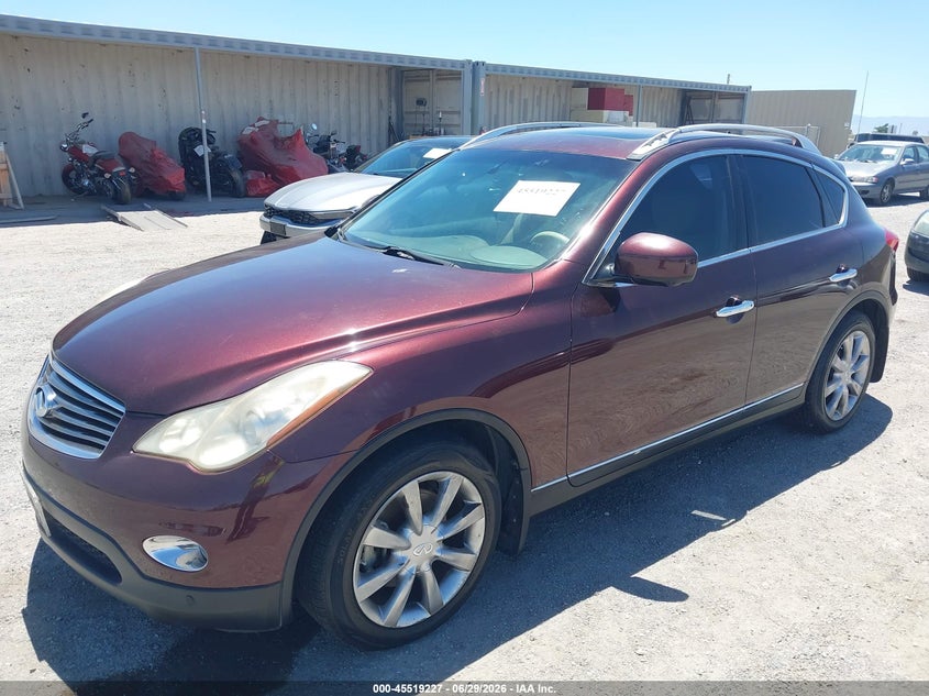 2012 Infiniti Ex VIN JN1AJ0HP6CM400518 IAAI salvage auction — NORMAL WEAR, Clear (California), sold $650 on 2026-07-30 (photo 2)