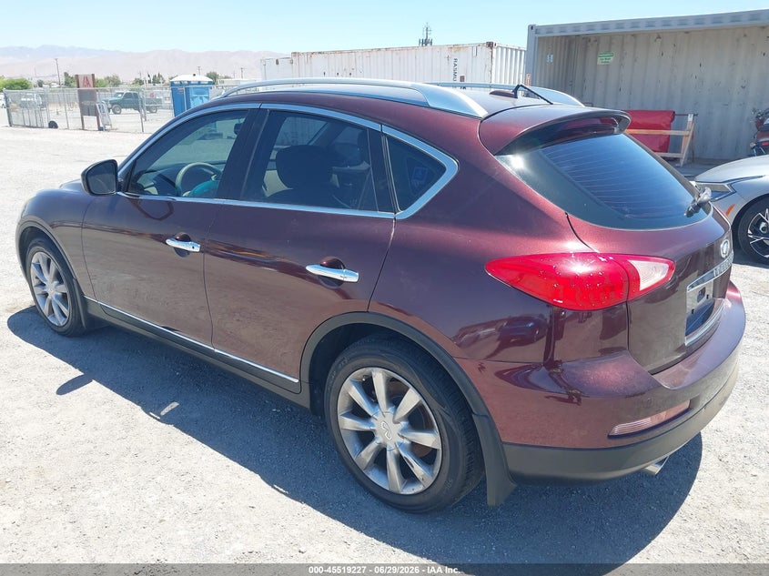 2012 Infiniti Ex VIN JN1AJ0HP6CM400518 IAAI salvage auction — NORMAL WEAR, Clear (California), sold $650 on 2026-07-30 (photo 3)