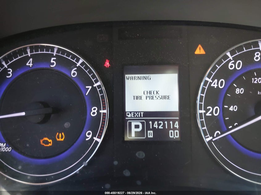 2012 Infiniti Ex VIN JN1AJ0HP6CM400518 IAAI salvage auction — NORMAL WEAR, Clear (California), sold $650 on 2026-07-30 (photo 7)