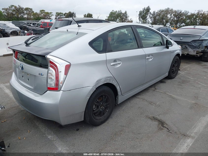 2014 Toyota Prius VIN JTDKN3DU4E0365281 IAAI salvage auction — FRONT END, Salvage (California), sold $3,000 on 2026-07-16 (photo 4)