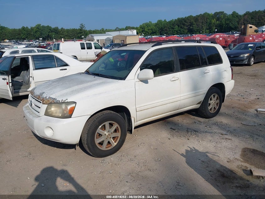 2006 Toyota Highlander VIN JTEGP21AX60104982 IAAI salvage auction — NORMAL WEAR, Clear (Georgia), sold $825 on 2026-07-10 (photo 2)