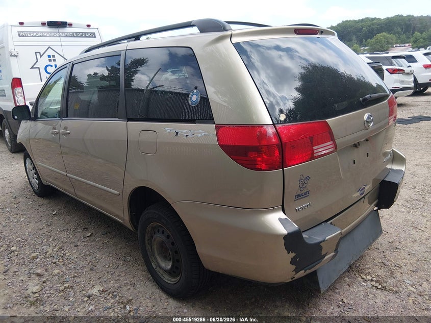 2004 Toyota Sienna VIN 5TDZA23C44S114169 IAAI salvage auction — FRONT END, Clear (Wisconsin), sold $475 on 2026-07-29 (photo 3)