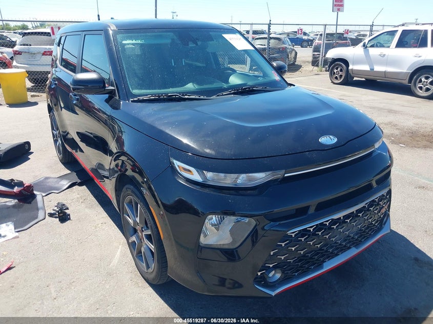 2020 Kia Soul VIN KNDJ63AU7L7053618 IAAI salvage auction — REAR END, Salvage (California), sold $2,050 on 2026-07-15 (photo 1)