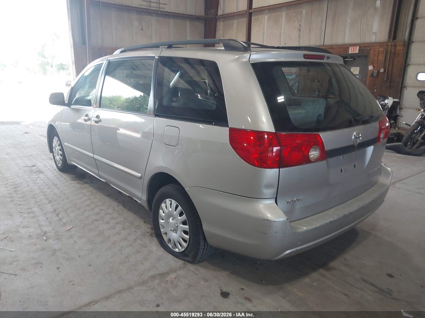 2006 Toyota Sienna VIN 5TDZA23C56S571608 IAAI salvage auction — NORMAL WEAR, Clear (New York), sold $800 on 2026-07-08 (photo 3)