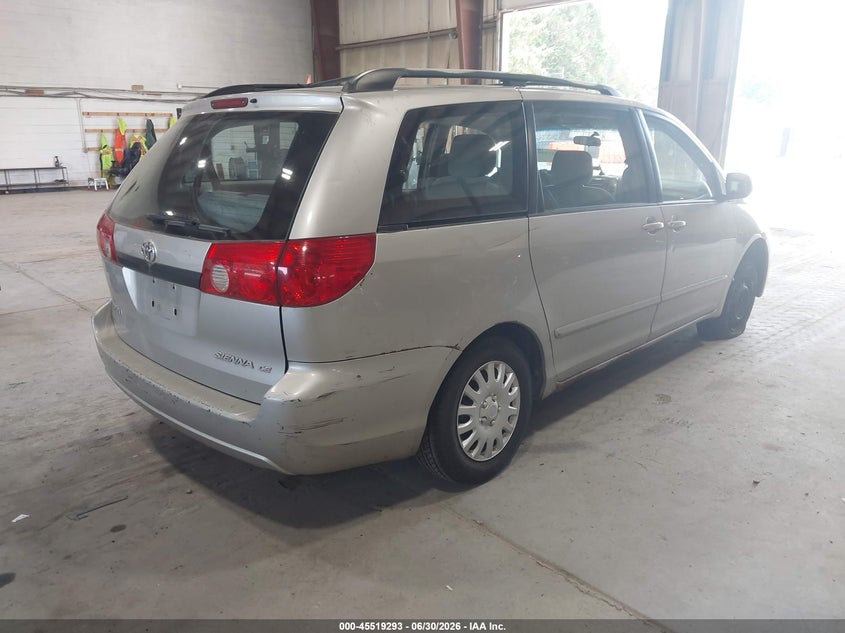 2006 Toyota Sienna VIN 5TDZA23C56S571608 IAAI salvage auction — NORMAL WEAR, Clear (New York), sold $800 on 2026-07-08 (photo 4)