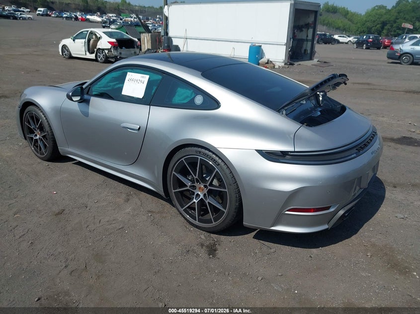 2026 Porsche 911 VIN WP0AA2A90TS206843 IAAI salvage auction — FRONT END, Salvage (Pennsylvania), sold $46,250 on 2026-08-24 (photo 3)